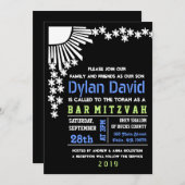 CREATION Bar Bat Mitzvah Uitnodiging (Voorkant / Achterkant)