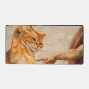 Création d'Adam avec le chat Sarca, une œuvre d'ar