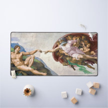 Création d'Adam Michelangelo Tapis de bureau Beaux