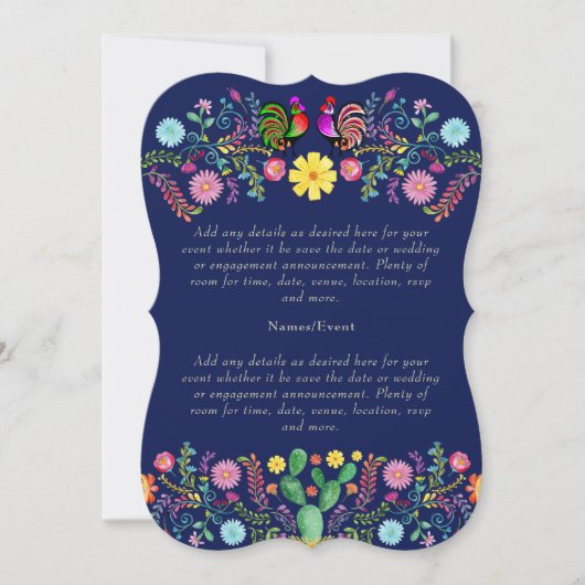 Création de Cartes d'Invitation d'Art Populaire po (Devant)