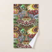 Création de doodle de fête Artiste joyeuse (Serviette à main)