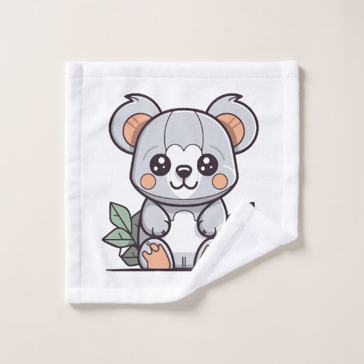Création de Koala Vector Magique Kawaii (Gant de toilette)