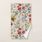 Création de l'aquarelle florale de l'époque victor (Serviette à main)