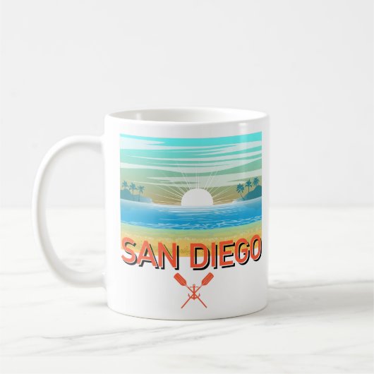 Création de San Diego - Mug Classique (Gauche)