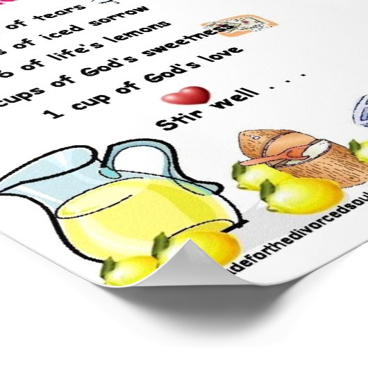 création d'une affiche poétique à la limonade (Coin)