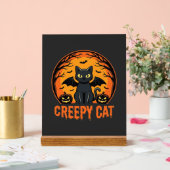 Création graphique de chat effrayant Halloween cha (Mariage)