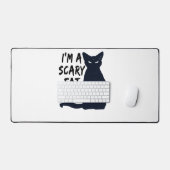 Création graphique de chat noir Halloween effrayan (Clavier et souris)