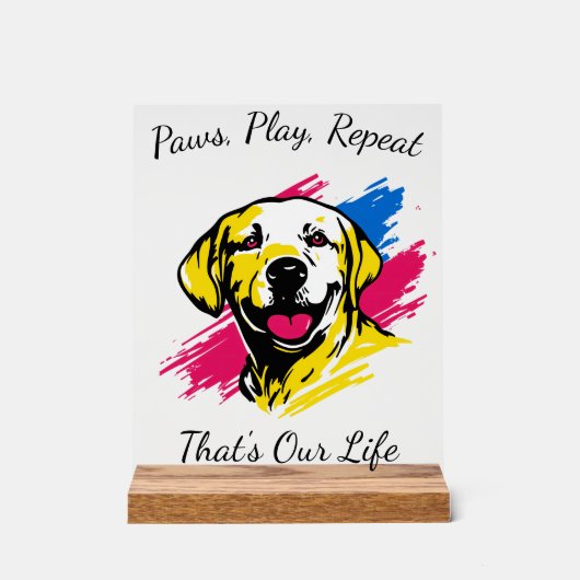 Création personnalisable de Labrador en Pop Art (Recto)