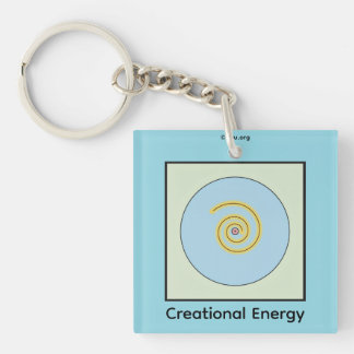 Creationeel energiesymbool sleutelhanger