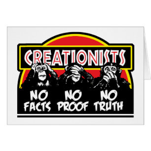Creationisten: Blind, doof en duim! -