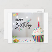 Créations Personnalisées : Cartes d'Anniversaire P (Devant / Derrière)