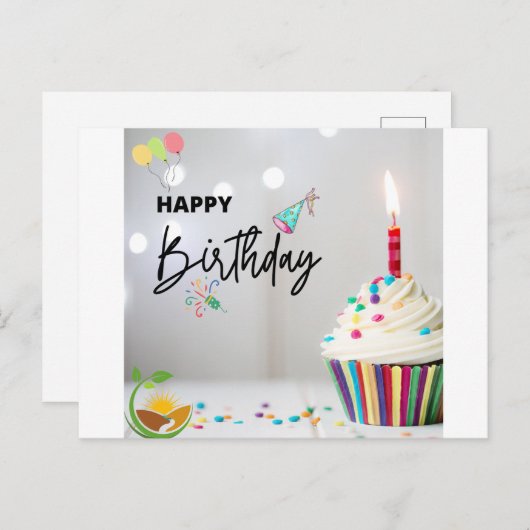 Créations Personnalisées : Cartes d'Anniversaire P (Devant / Derrière)