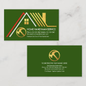 Creative A-Lijst Gold Roof Construction Visitekaartje (Voorkant / Achterkant)