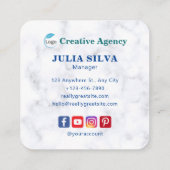 Creative Agency Digital Marketing Visitekaartje (Achterkant)