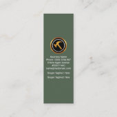 Creative Alphabet-H Handyman Service Mini Visitekaartje (Achterkant)