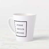 Créative, Analytique, Passionnée Latte Mug (Angle gauche)