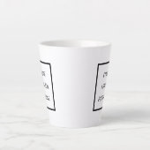 Créative, Analytique, Passionnée Latte Mug (Devant)