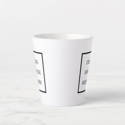 Créative, Analytique, Passionnée Latte Mug (Devant)
