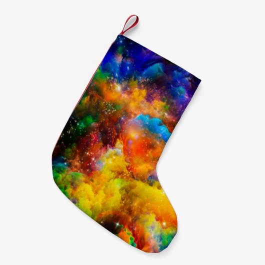 Creative arrangement of fractal elements, lights a kleine kerstsok (Voorkant (Hangend))