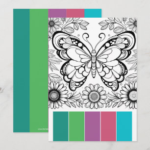 Creative Art Therapie Kaarten Vlinderkleur