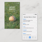 Creative Baseball Baseball Trainer Visitekaartje (Voorkant / Achterkant)