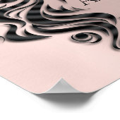Creative Beauty Salon Lashes Hair Extension Roos Poster (Hoek)