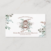 Creative Bee Apiary Floral Rustic Visitekaartje (Voorkant)