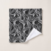 Creative Black and White Seamless Abstraction (Gant de toilette)