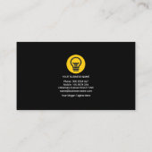 Creative Blue Electrical Current Lijst Electricia Visitekaartje (Achterkant)