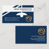 Creative Blue Electrical Light Switch Border Visitekaartje (Voorkant / Achterkant)