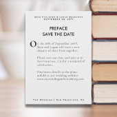 Creative Book Page Wedding Save the Date