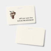 Creative Boutique Custom Naam & beroep Badge (Front & Back)