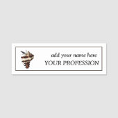 Creative Boutique Custom Naam & beroep Naamplaatje (Voorkant)