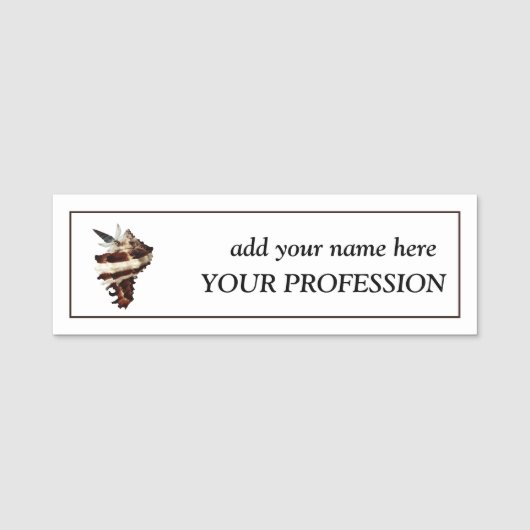 Creative Boutique Custom Naam & beroep Naamplaatje (Voorkant)