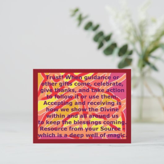 Creative Briefkaart 3 Trust Magic Well Source inge (Staand voorkant)