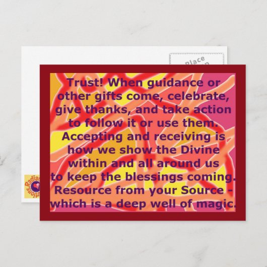 Creative Briefkaart 3 Trust Magic Well Source inge (Voorkant / Achterkant)