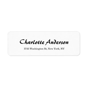 Creative Brush Calligraphy Minimalist Professional Etiket