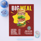 Creative Burger Menu Display Flyer (Enkel)