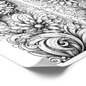 Creative Butterfly Kleurenpagina 8x10 Poster (Hoek)