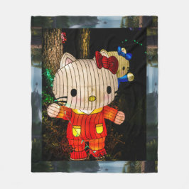 Creative Cartoon Character Light Installations  Fleece Deken
