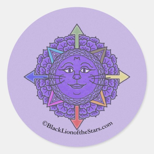 Creative Cat Mandala Sticker (Voorkant)