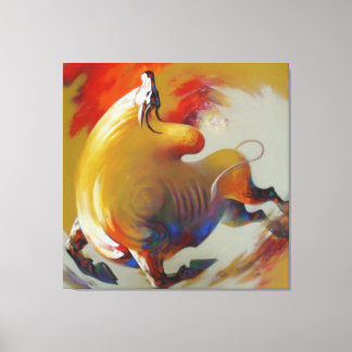 "Creative Caw-Caw - Kraai op Canvas" Canvas Afdruk