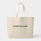 creative chaos club grote tote bag (Achterkant)