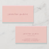 Creative Chic roze Green Modern Simple Sjabloon Visitekaartje (Voorkant / Achterkant)