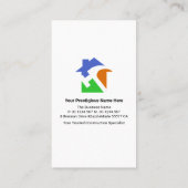 Creative City Silhouette Paint Brush Visitekaartje (Achterkant)