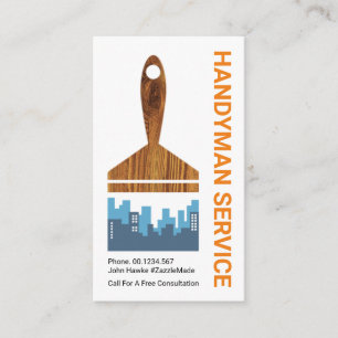 Creative City Silhouette Paint Brush Visitekaartje