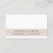 Creative Clean Modern Elegant Colour Design Trendy Visitekaartje (Achterkant)