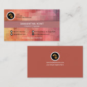 Creative Colorful Polygon Molecules Chemist Visitekaartje (Voorkant / Achterkant)