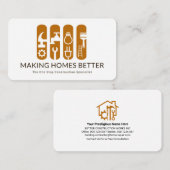 Creative Construction Handyman Tools Banner Visitekaartje (Voorkant / Achterkant)