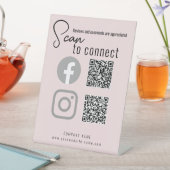 Creative Craft Show Display Ideeën met QR-code Reclamebord Met Voetstuk (Insitu)